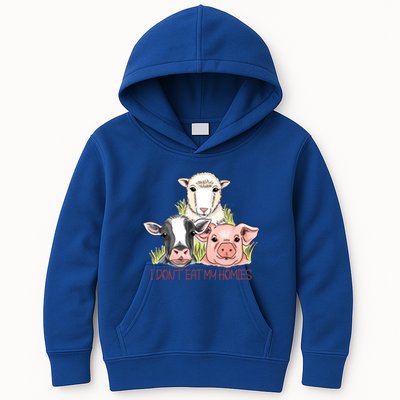 I Dont Eat My Homies Vegetable Vegetarian Funny Vegan Great Gift Kids Hoodie