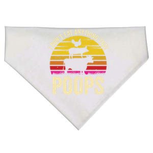 I Dont Eat Anything That Poops Vegetarian Vegan Gift USA-Made Doggie Bandana