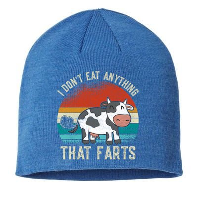 I Dont Eat Anythings That Farts Funny Veganism Veggie Gift Sustainable Beanie