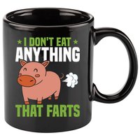 I Dont Eat Anythings That Farts Veggie Funny Veganism Funny Gift 11oz C Handle Ceramic Mug
