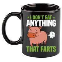 I Dont Eat Anythings That Farts Veggie Funny Veganism Funny Gift 11oz C Handle Ceramic Mug