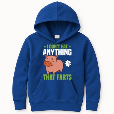 I Dont Eat Anythings That Farts Veggie Funny Veganism Funny Gift Kids Hoodie