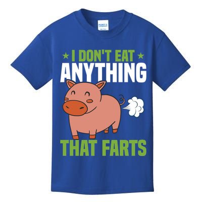 I Dont Eat Anythings That Farts Veggie Funny Veganism Funny Gift Kids T-Shirt