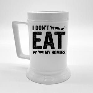 I Dont Eat My Homies Gift Vegan Gift Beer Stein