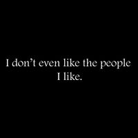 I Dont Even Like The People I Like Funny Slogan Sarcastic Apathetic Quote Sustainable Bucket Hat