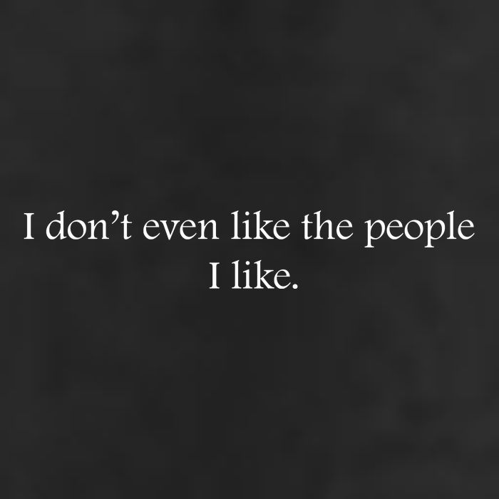 I Dont Even Like The People I Like Funny Slogan Sarcastic Apathetic Quote 25L Jumbo Tote