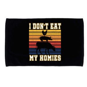 I Don't Eat My Homies Amazing Vegan Gift Microfiber Hand Towel