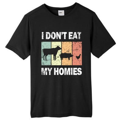 I Don't Eat My Homies Retro Vintage Funny Vegan Gift Tall Fusion ChromaSoft Performance T-Shirt