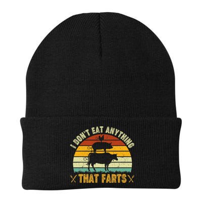 I DonT Eat Anything That Farts World Vegetarian Day Knit Cap Winter Beanie