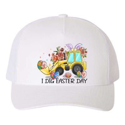 I Dig Easter Day Gift Easter Egg Floral Yupoong Adult 5-Panel Trucker Hat