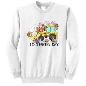 I Dig Easter Day Gift Easter Egg Floral Sweatshirt