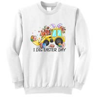 I Dig Easter Day Gift Easter Egg Floral Sweatshirt