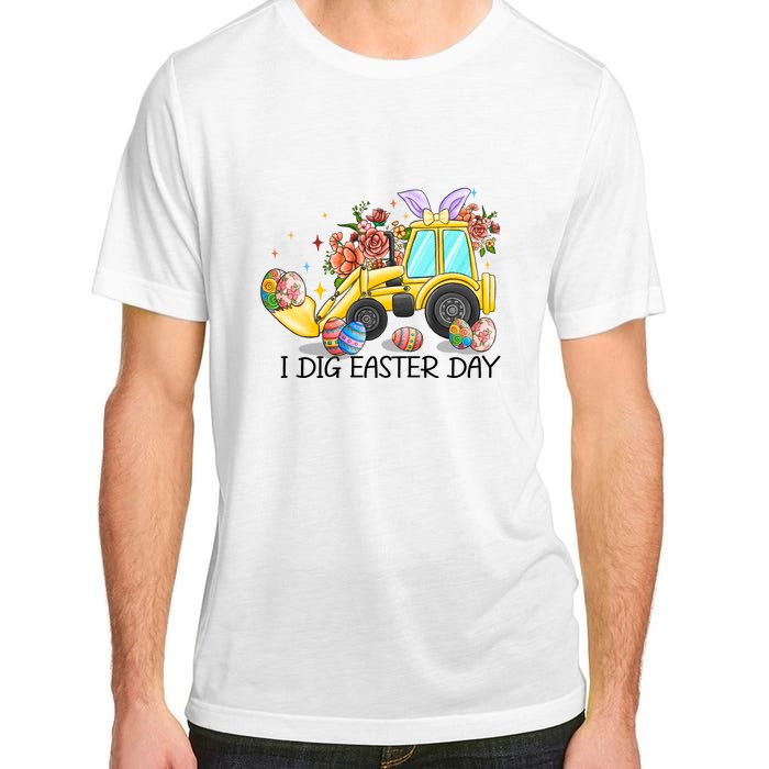 I Dig Easter Day Gift Easter Egg Floral Adult ChromaSoft Performance T-Shirt