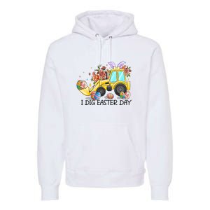 I Dig Easter Day Gift Easter Egg Floral Premium Hoodie