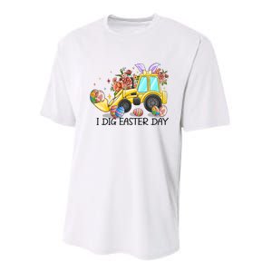 I Dig Easter Day Gift Easter Egg Floral Performance Sprint T-Shirt