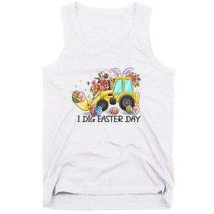 I Dig Easter Day Gift Easter Egg Floral Tank Top