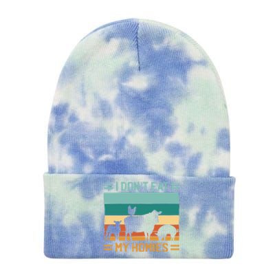 I Don´t Eat My Homies Vegetarian Vegan Cool Gift Tie Dye 12in Knit Beanie