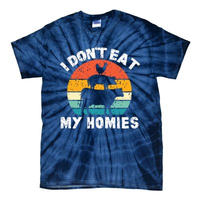 I Dont Eat My Homies Funny Vegetarian Vegan Tie-Dye T-Shirt