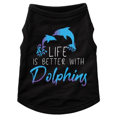 Inspiring Dolphin Enthusiasts Environmentalist Vintage Funny Doggie Tank