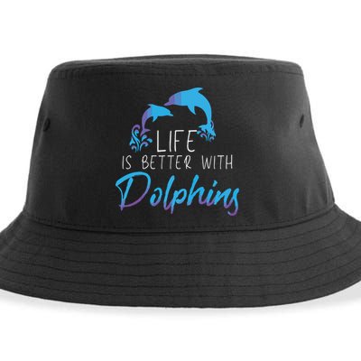 Inspiring Dolphin Enthusiasts Environmentalist Vintage Funny Sustainable Bucket Hat