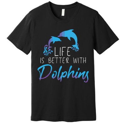 Inspiring Dolphin Enthusiasts Environmentalist Vintage Funny Premium T-Shirt