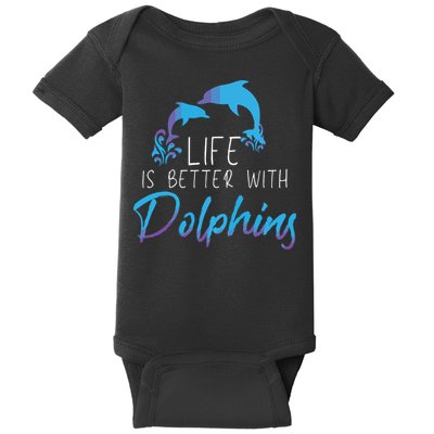 Inspiring Dolphin Enthusiasts Environmentalist Vintage Funny Baby Bodysuit
