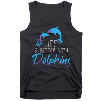 Inspiring Dolphin Enthusiasts Environmentalist Vintage Funny Tank Top