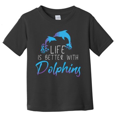 Inspiring Dolphin Enthusiasts Environmentalist Vintage Funny Toddler T-Shirt