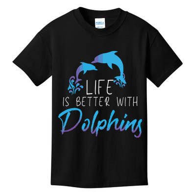 Inspiring Dolphin Enthusiasts Environmentalist Vintage Funny Kids T-Shirt