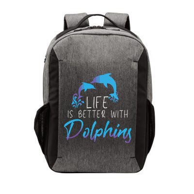 Inspiring Dolphin Enthusiasts Environmentalist Vintage Funny Vector Backpack