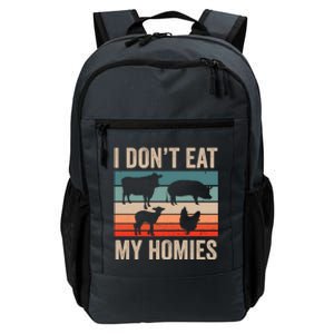 I Dont Eat My Homies Plant Based Diet Funny Vegetarian Gift Daily Commute Backpack