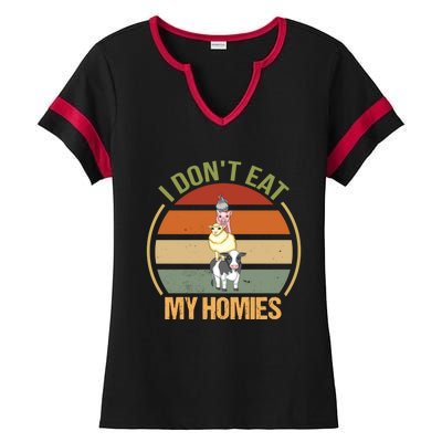 I Dont Eat My Homies Gift Ladies Halftime Notch Neck Tee