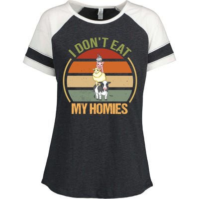 I Dont Eat My Homies Gift Enza Ladies Jersey Colorblock Tee