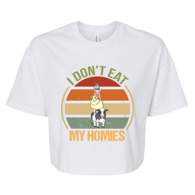 I Dont Eat My Homies Gift Bella+Canvas Jersey Crop Tee