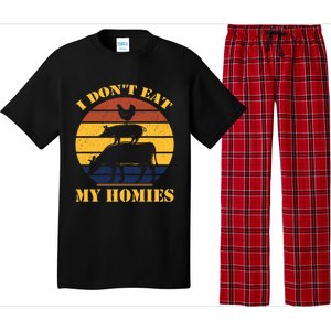 I Dont Eat My Homies Vegan Cool Vegetarian Animal Gift Pajama Set