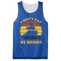 I Dont Eat My Homies Vegan Cool Vegetarian Animal Gift Mesh Reversible Basketball Jersey Tank