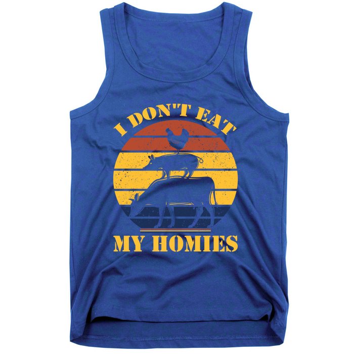 I Dont Eat My Homies Vegan Cool Vegetarian Animal Gift Tank Top