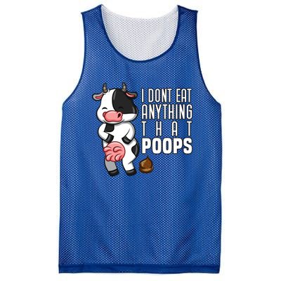 I Dont Eat Anything That Poops Gift Mesh Reversible Basketball Jersey Tank