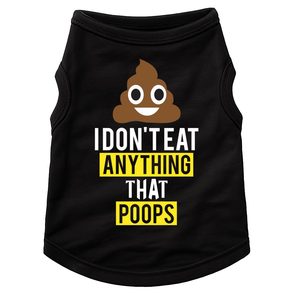 I Dont Eat Anything That Poops Vegan Vegetarian Animal Lover Cute Gift Doggie Tank