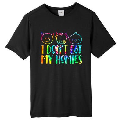 I Dont Eat My Homies Vegan Tie Dye Animals Lover Vegetarian Gift Tall Fusion ChromaSoft Performance T-Shirt