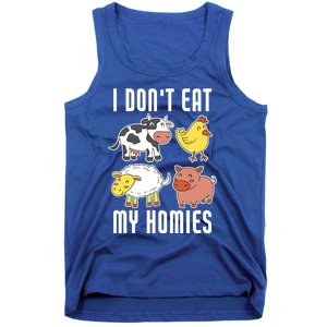 I Dont Eat My Homies Vegan Vegetarian Animal Love Gift Tank Top