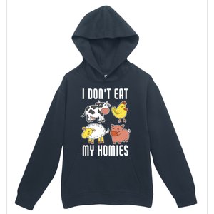 I Dont Eat My Homies Vegan Vegetarian Animal Love Gift Urban Pullover Hoodie