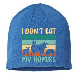 I Dont Eat My Homies Animal Lover Vegetable Lover Gift Sustainable Beanie