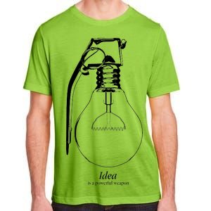 Idea Is A Powerful Weapon Light bulb Grenade Adult ChromaSoft Performance T-Shirt