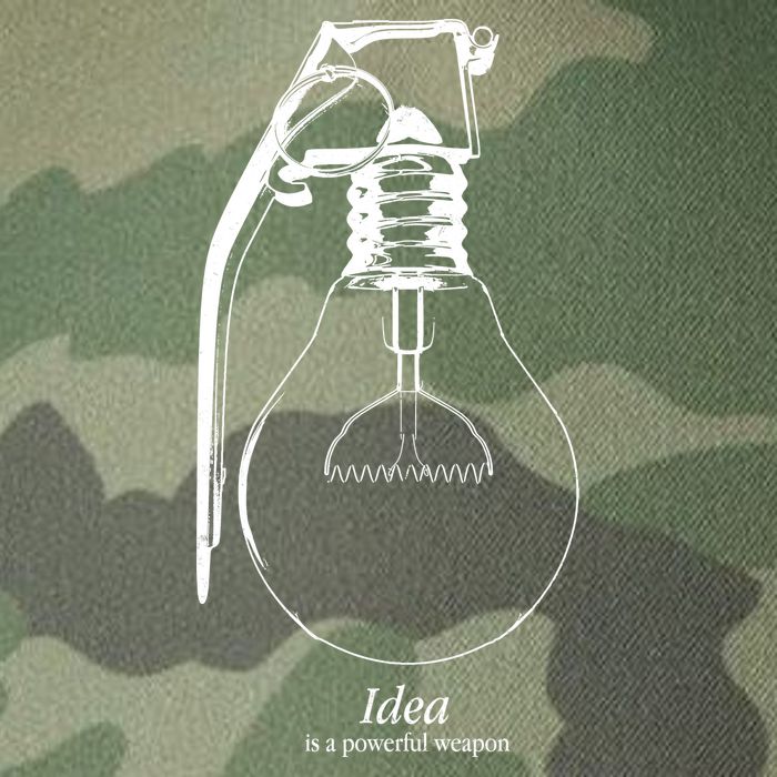 Idea Is A Powerful Weapon Light bulb Grenade Legacy Tie Dye Trucker Hat