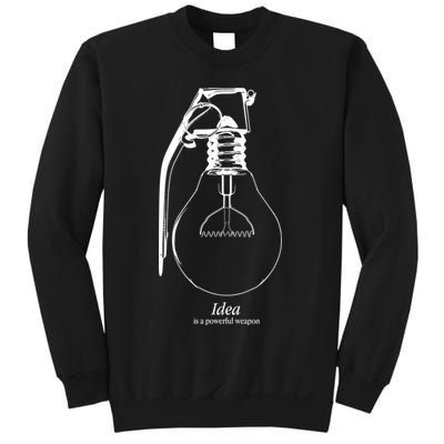 Idea Is A Powerful Weapon Light bulb Grenade Sweatshirt