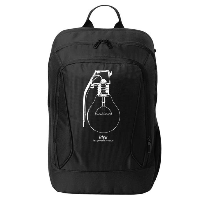 Idea Is A Powerful Weapon Light bulb Grenade City Backpack