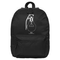 Idea Is A Powerful Weapon Light bulb Grenade 16 in Basic Backpack