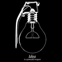 Idea Is A Powerful Weapon Light bulb Grenade 16 in Basic Backpack