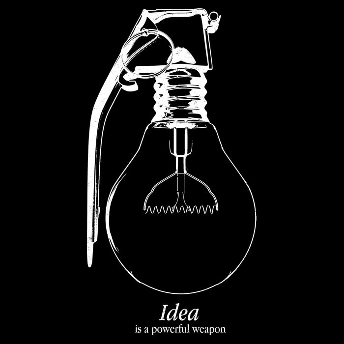 Idea Is A Powerful Weapon Light bulb Grenade 16 in Basic Backpack